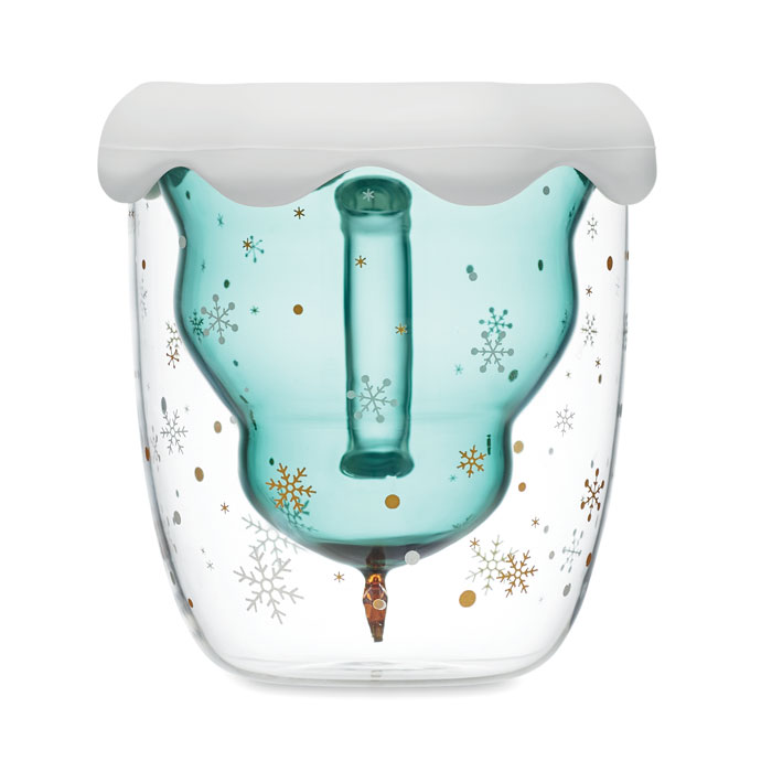 Taza borosilicato doble pared - VERDE Taza borosilicato doble pared - VERDE