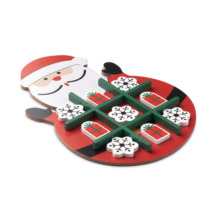 Tres en raya navideño madera - HOHOTOE