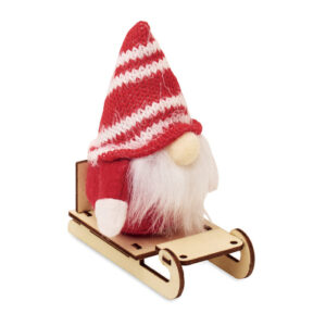 Gnomo en trineo de madera - FROSTY SLEIGH