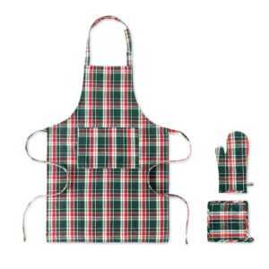Set cocina algodón a cuadros - SANTAPRON