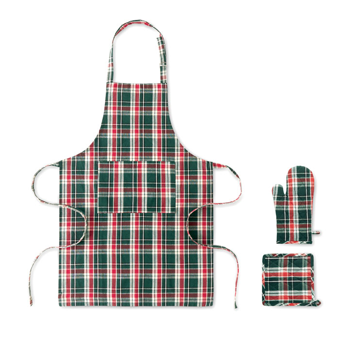 Set cocina algodón a cuadros - SANTAPRON
