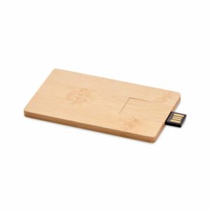 Memoria USB 16GB carcasa bambú - CREDITCARD PLUS