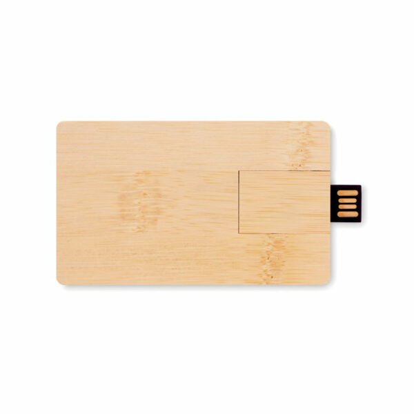 Memoria USB 16GB carcasa bambú - CREDITCARD PLUS