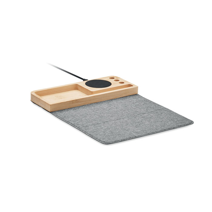 Cargador inalámbrico bambú 15W - PANDU