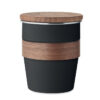 Vaso de pared simple 350 ml - WALNUT