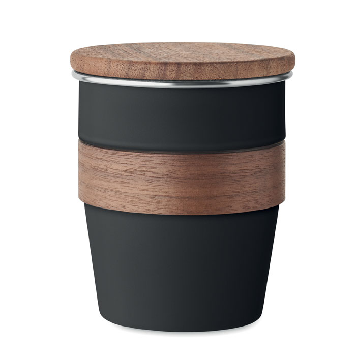 Vaso de pared simple 350 ml - WALNUT