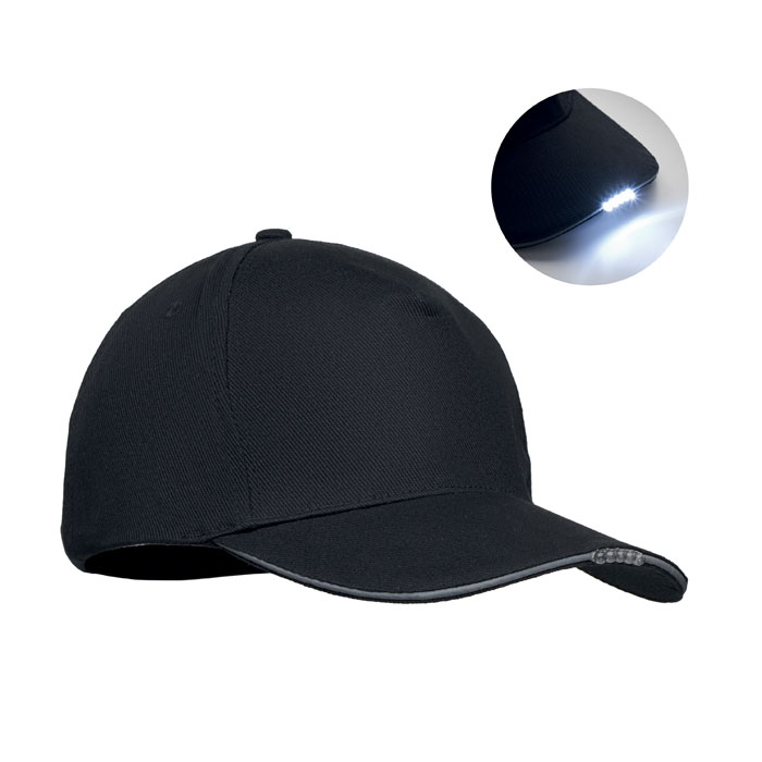 Gorra LED de 5 paneles 220gr - LUZCAP