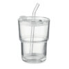 Vaso de cristal con pajita 400m - SIP