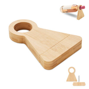 Soporte y abrebotellas bambú - STANDTURN
