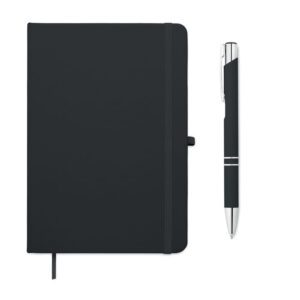 Set libreta A5 PU y boligrafo - ARCOPEN