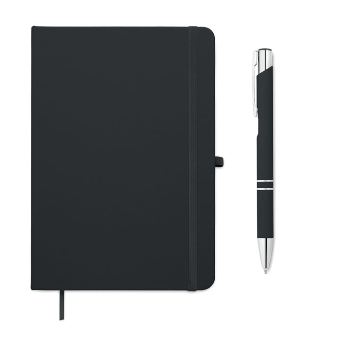 Set libreta A5 PU y boligrafo - ARCOPEN
