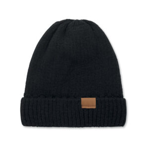 Gorro de punto con dobladillo - PUNTOS