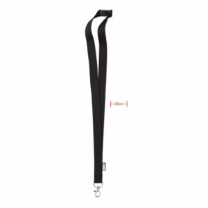 Lanyard de RPET  20 mm - LANY RPET