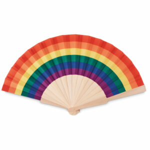 Abanico de madera rainbow - BOWFAN