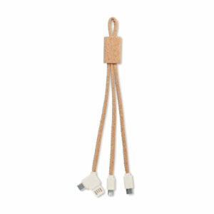 Cable de carga 3 en 1 corcho - CABIE