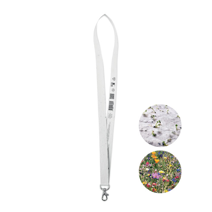 Lanyard papel con semillas - LANSEE Lanyard papel con semillas - LANSEE