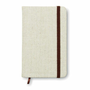 Cuaderno A6 con tapa de canvas -