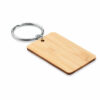 Llavero rectangular de bambú - ANGLEBOO