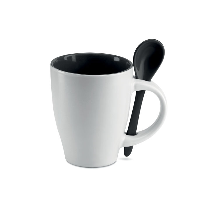 Taza bicolor con cuchara 250 ml - DUAL Taza bicolor con cuchara 250 ml - DUAL