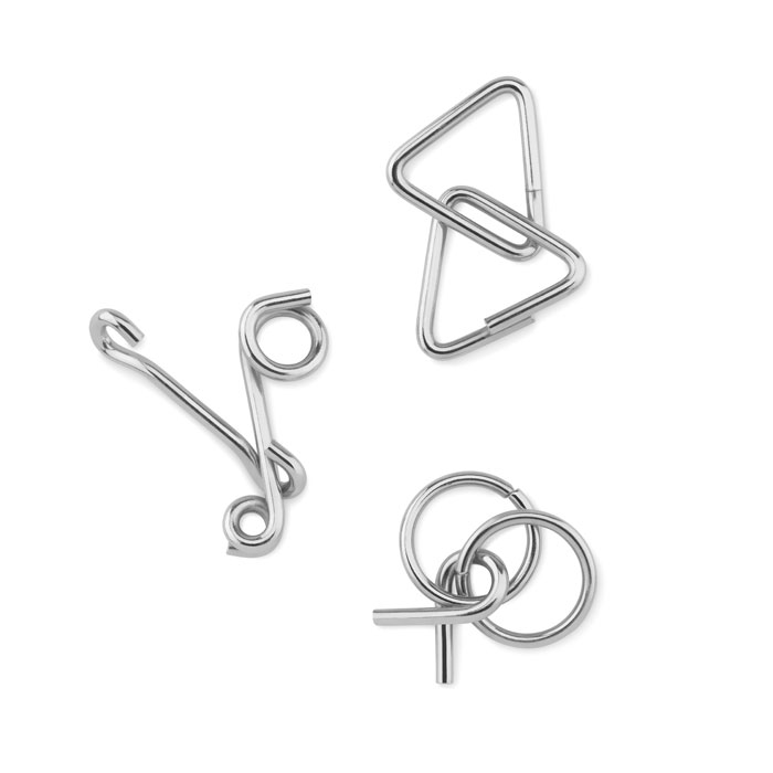 Set de 3 rompecabezas de metal - THREENATS