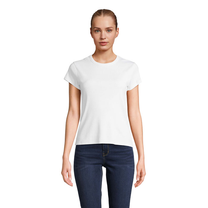 SARA WOMEN'S RIBBED T-SHIRT - SARA